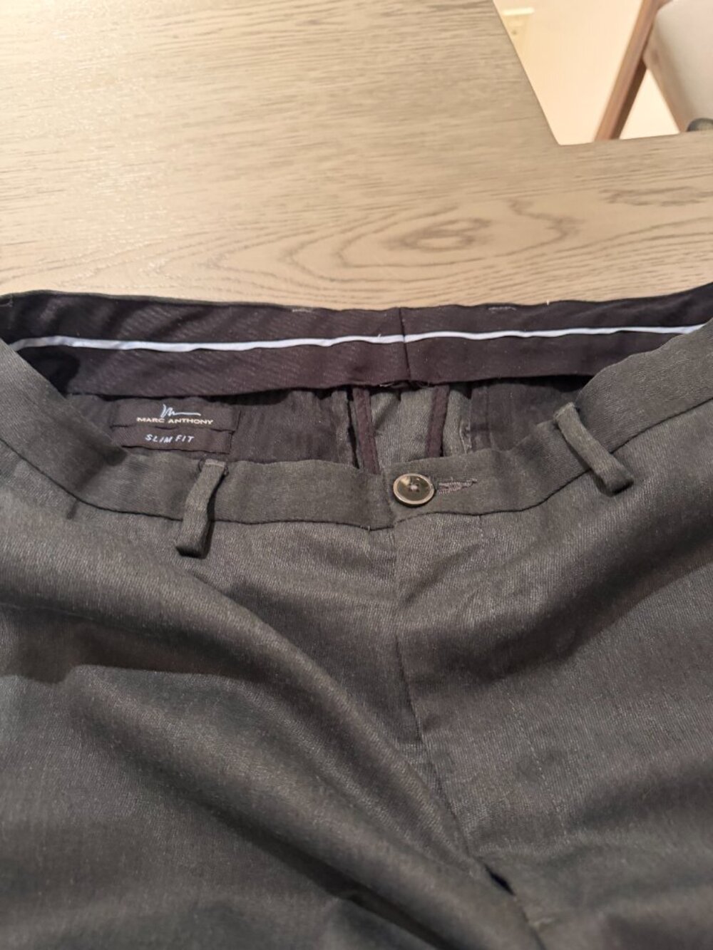 Marc Anthony Charcoal Gray Pants 33 X 32